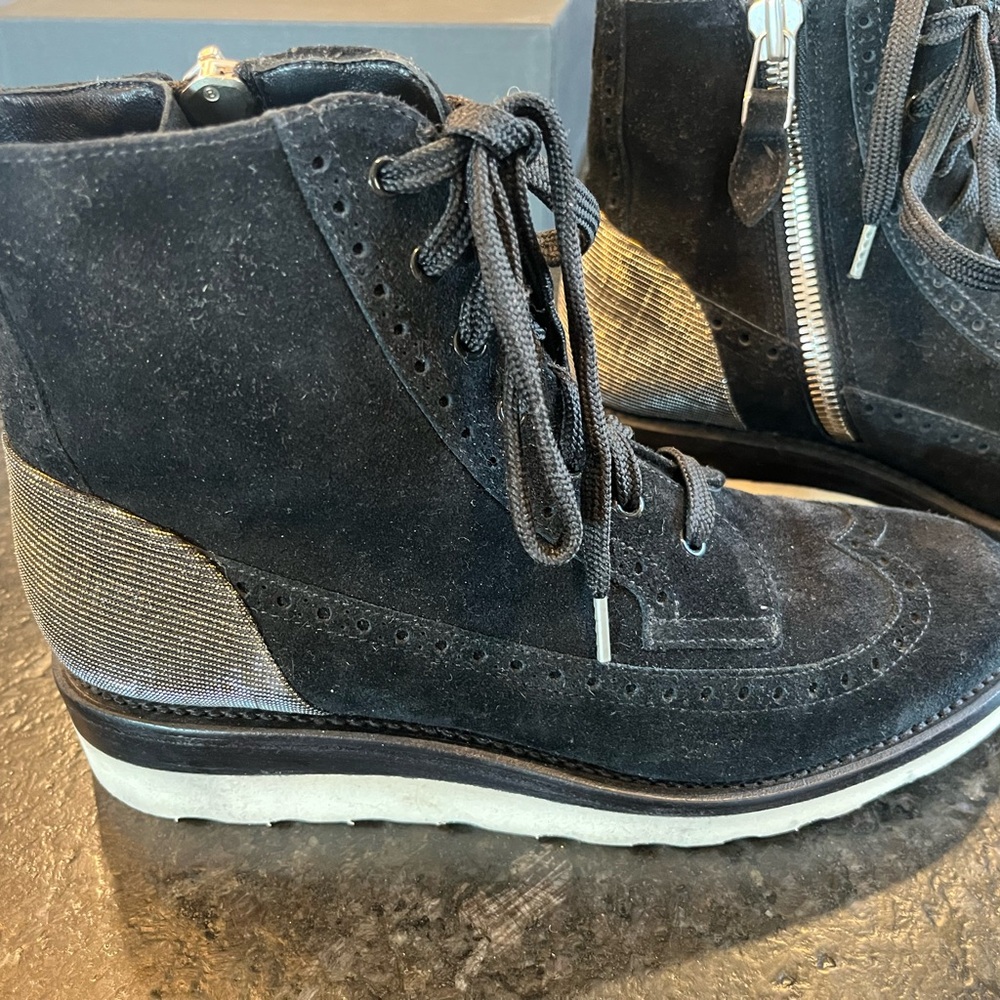 Office of Angela Scott Mr Harrison black suede boots - Picture 5 of 9